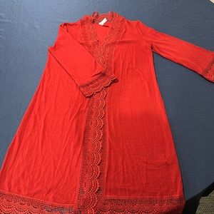 Burnt orange/redish cardigan